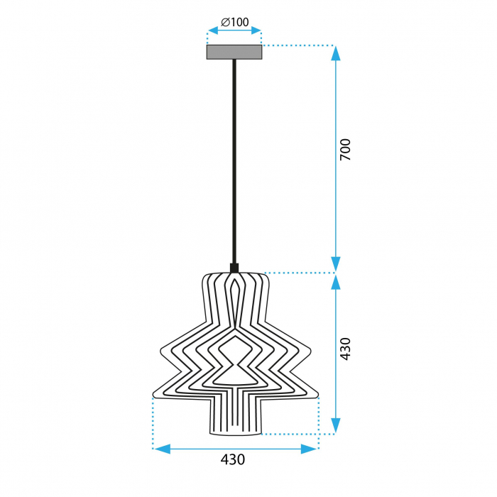 Lampă de tavan APP1458-1CP [6]