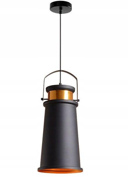 Lampa DE TAVAN ASTI A negru / Auriu [2]