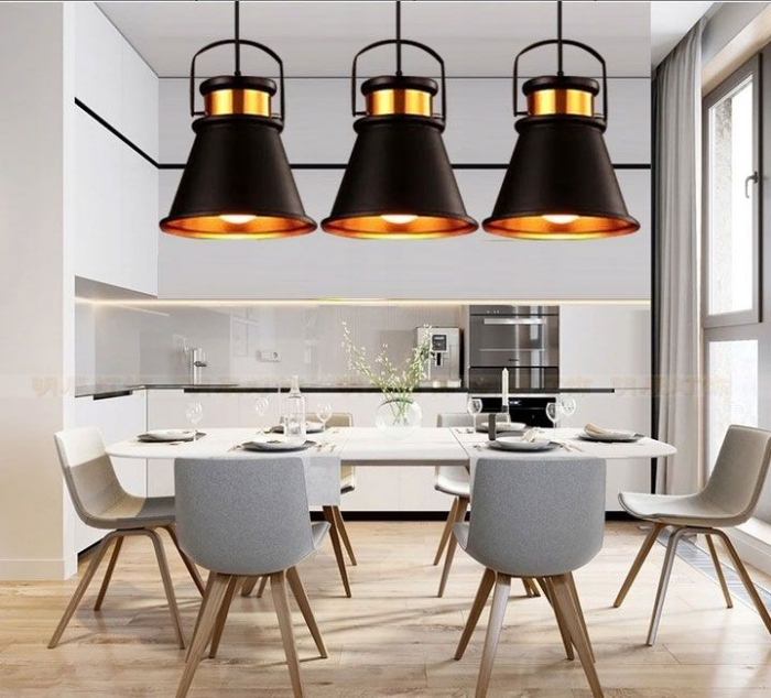 Lampa DE TAVAN ASTI AAA negru / Auriu [5]