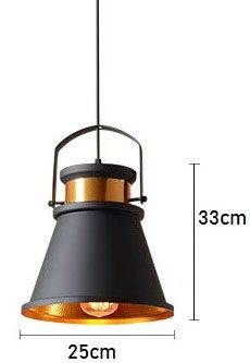 Lampa DE TAVAN ASTI AAA negru / Auriu [9]