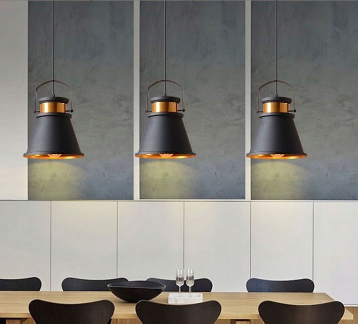 Lampa DE TAVAN ASTI AAA negru / Auriu [6]