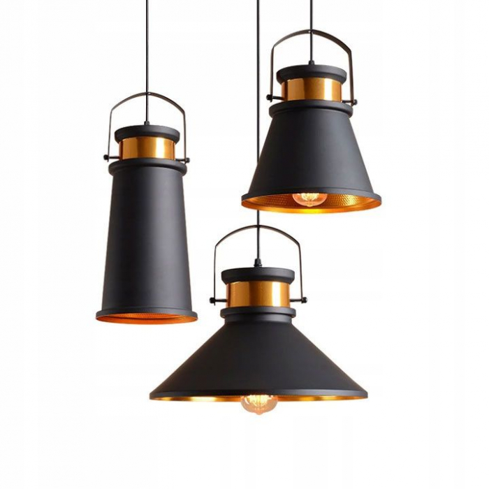 Lampa DE TAVAN ASTI ABC negru / Auriu [2]