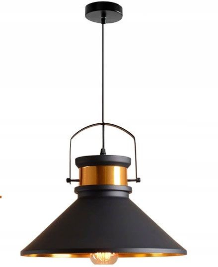 Lampa DE TAVAN ASTI B negru / Auriu [2]