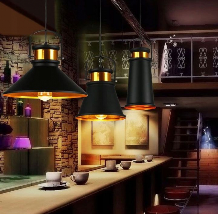 Lampa DE TAVAN ASTI C negru / Auriu [7]