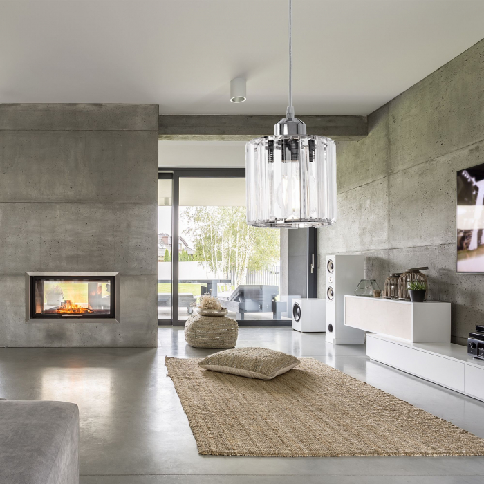 Lampă de tavan cristal argintiu APP508-1CP [5]