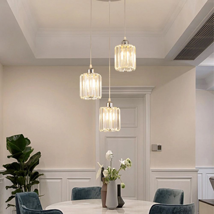 Lampă de tavan cristal argintiu APP510-3CPR [6]