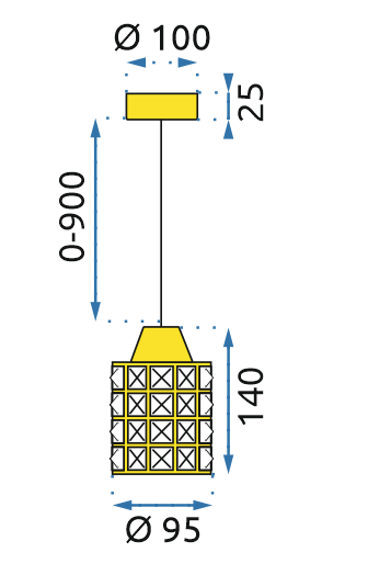Lampă de tavan cristal argintiu APP727-1CP [7]