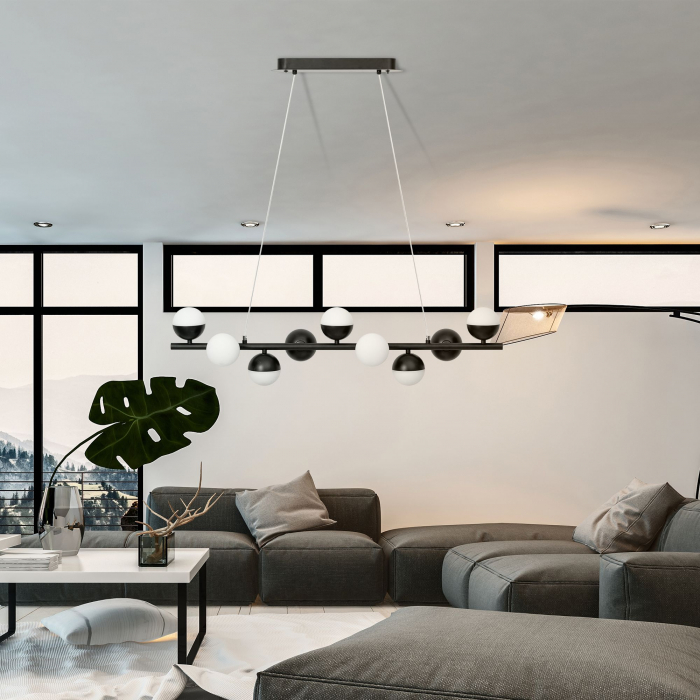 Lampă de tavan cu LED suspendată 9 capete 45W APP400-CP [3]