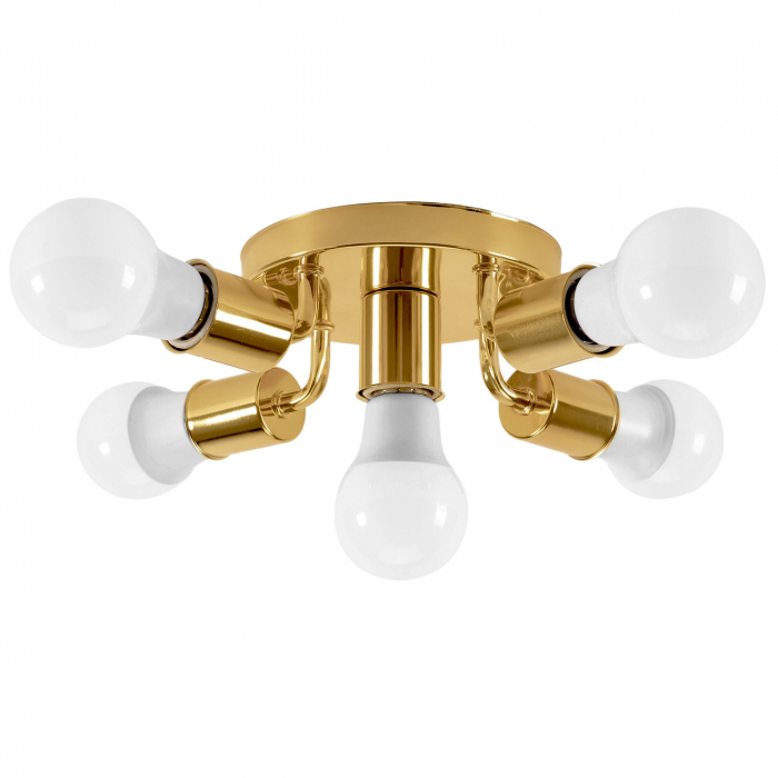 Lampă de tavan cu reflector metalic Auriu APP708-5c [3]
