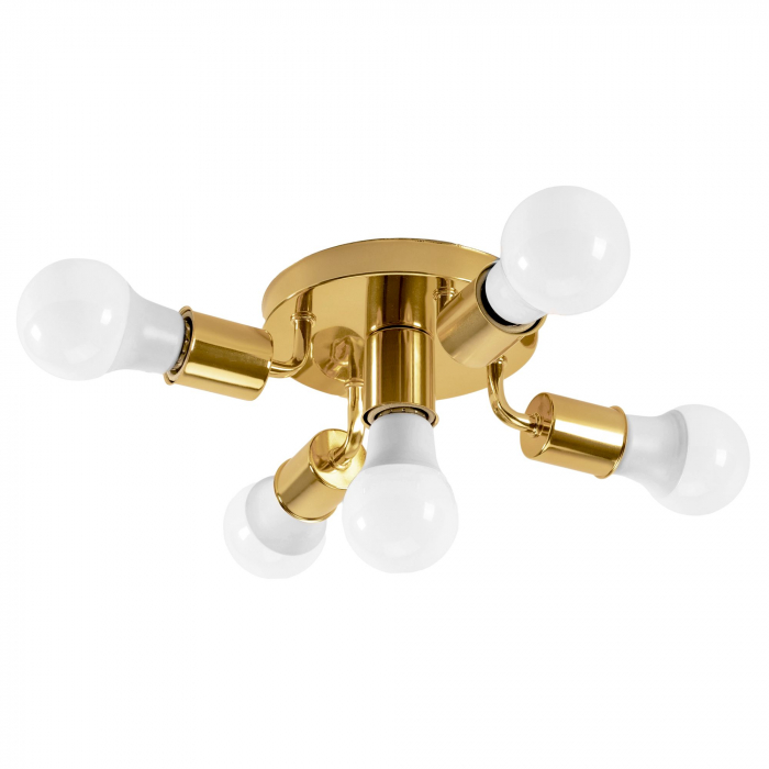 Lampă de tavan cu reflector metalic Auriu APP708-5c [2]