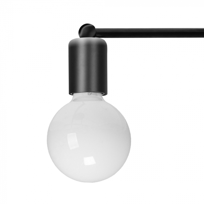 Lampa de tavan cvadruplă mată neagră 392200 [2]