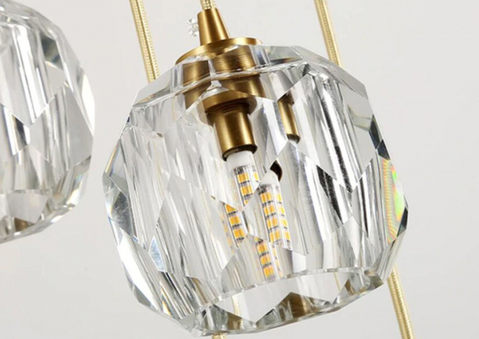 Lampă de tavan din cristal neagra APP588-3CPR [4]