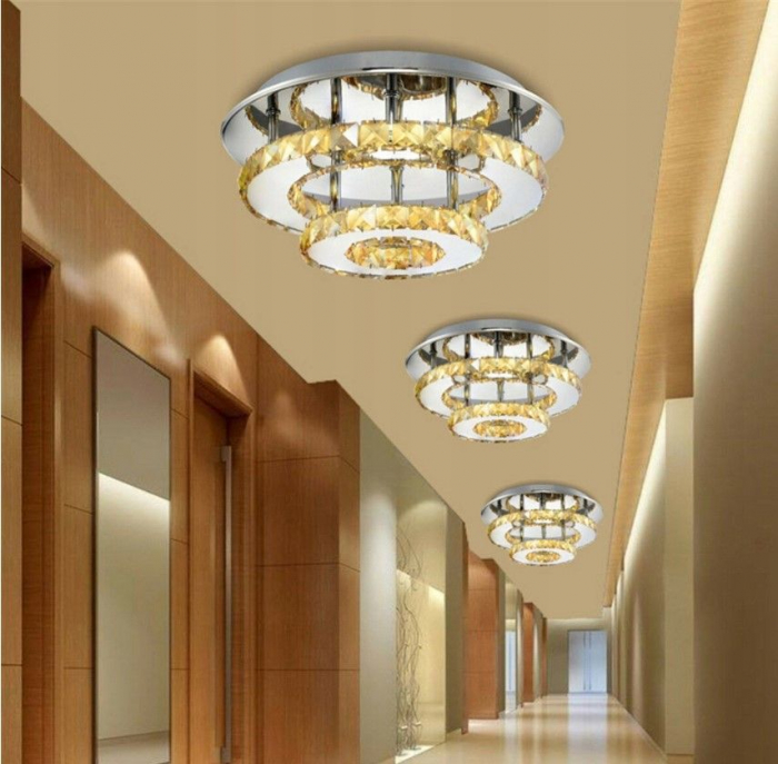 Lampă de tavan din cristal Plafond LED 20W rotund APP411-C [3]