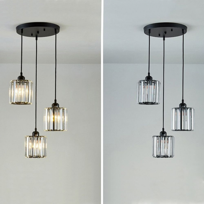 Lampă de tavan din imitatie cristal negru APP513-3CPR [5]