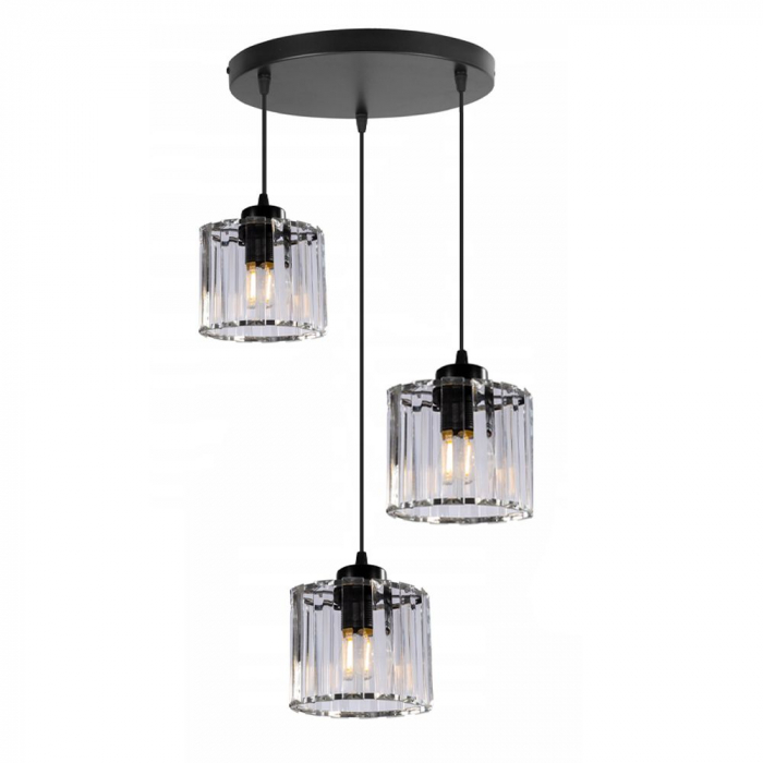Lampă de tavan din imitatie cristal negru APP513-3CPR [2]