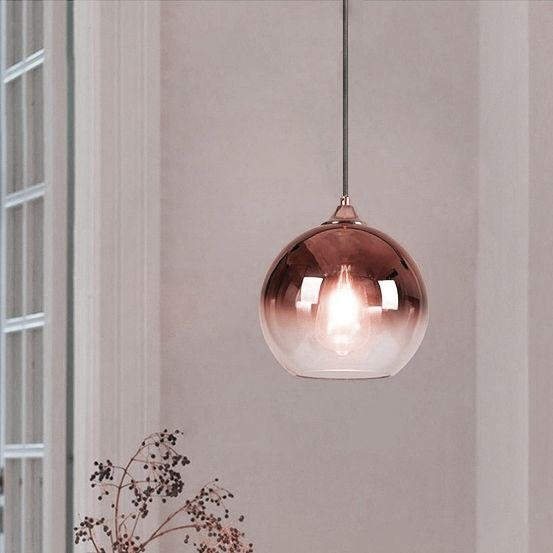 Lampa DE TAVAN din sticla APP 313-1CP Rose Gold [2]