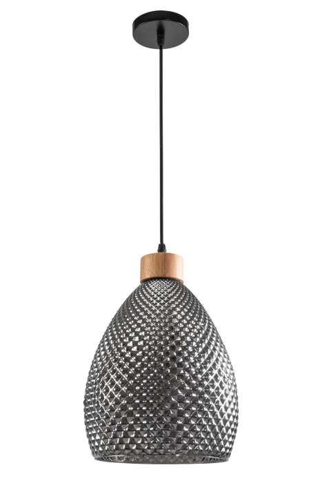 Lampă de tavan din sticlă Chihlimbar Retro Black APP897-1CP [5]