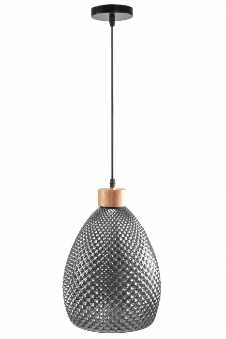 Lampă de tavan din sticlă Chihlimbar Retro Black APP897-1CP [3]