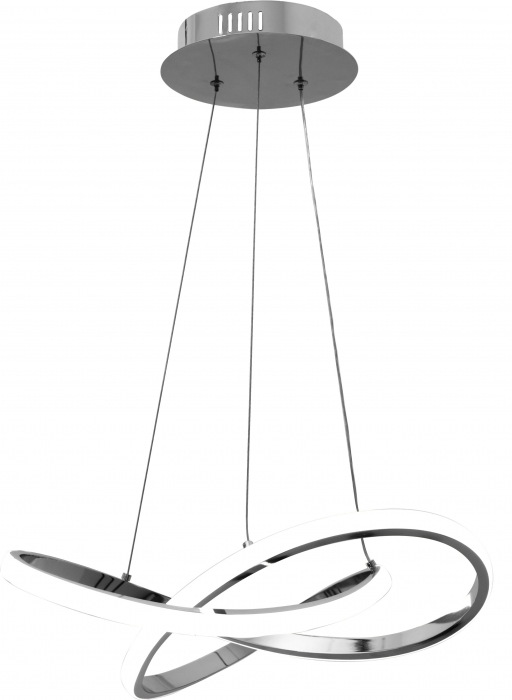 Lampă de tavan Inel suspendat LED modern + telecomandă APP389-CP Chrome [2]