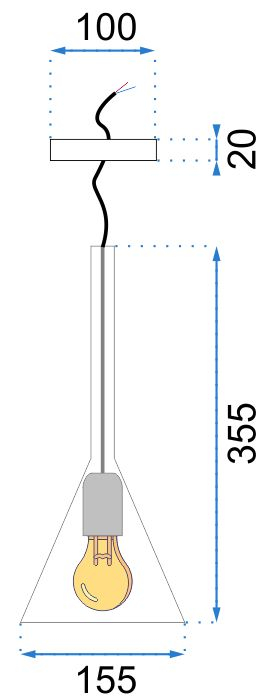 Lampa DE TAVAN Largo alb [9]
