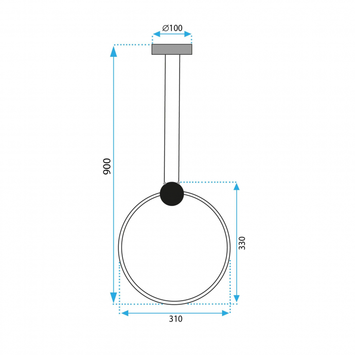 Lampă de tavan LED APP1393-CP GOLD 30cm [7]