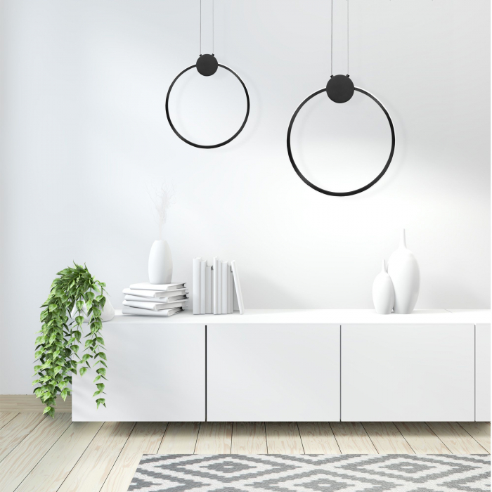 Lampă de tavan LED APP1395-CP BLACK 40cm [2]