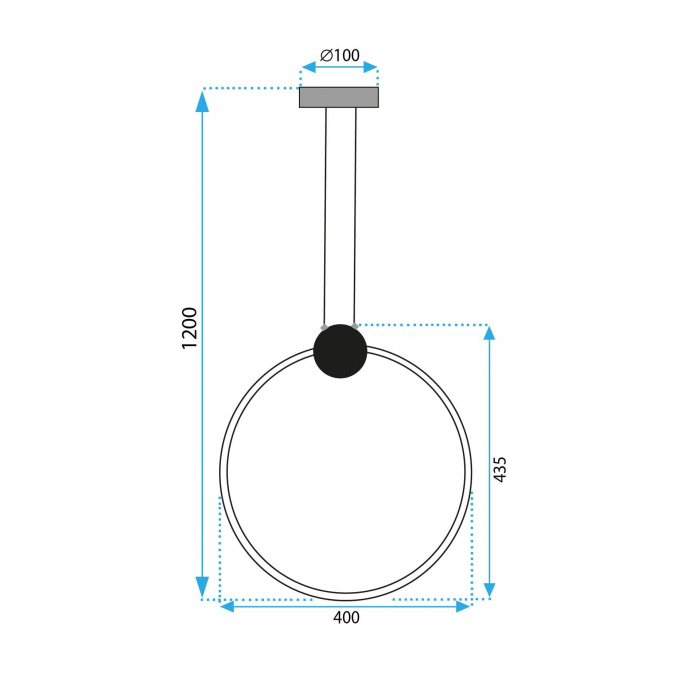 Lampă de tavan LED APP1397-CP OLD GOLD 40cm [7]