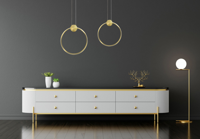 Lampă de tavan LED APP1399-CP GOLD 50cm [5]