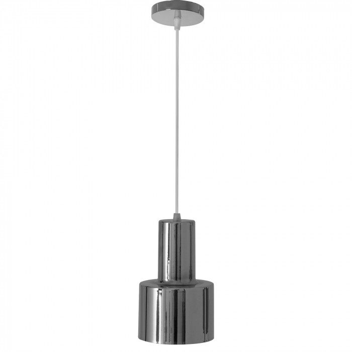 Lampă de tavan modernă din metal cromat argintiu [2]