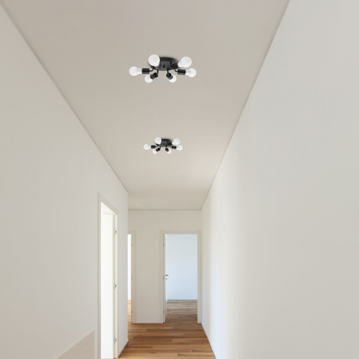 Lampa DE TAVAN Plafoniera 6-brate metal Black APP709-6C [5]