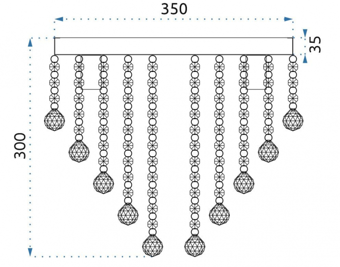 Lampa DE TAVAN Plafoniera APP514-5C Cristal [4]