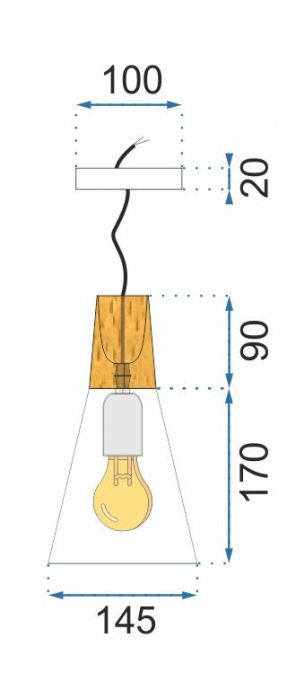 Lampa DE TAVAN SCANDI B alb [11]