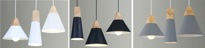 Lampa DE TAVAN SCANDI SET CP negru [3]