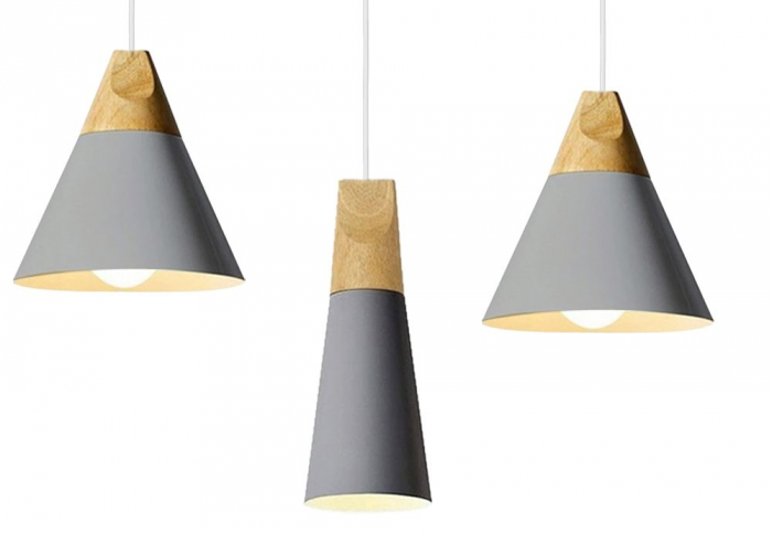 Lampa DE TAVAN SCANDI SET CPR gri [2]