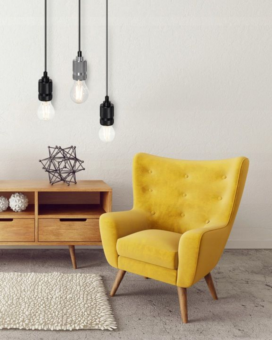 Lampa DE TAVAN SUSPENDABILA Argintiu APP347-1CP [3]