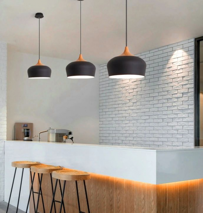 Lampa DE TAVAN SUSPENDABILA Bari negru [5]