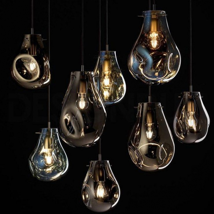 Lampa DE TAVAN SUSPENDABILA din sticla APP328-1CP Amber [4]