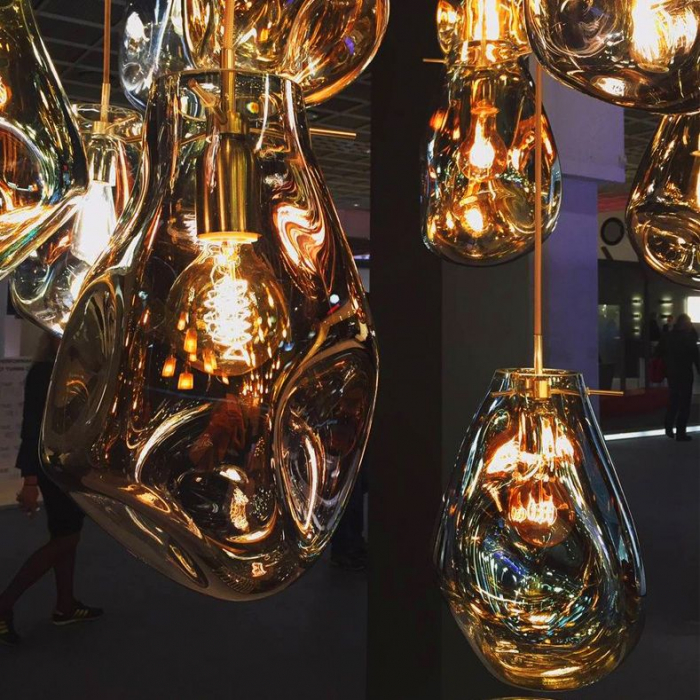 Lampa DE TAVAN SUSPENDABILA din sticla APP328-1CP Amber [3]