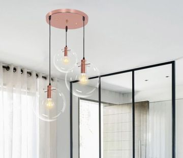 Lampa DE TAVAN SUSPENDABILA din sticla LASSI 20+25+30 cm [4]