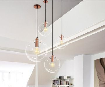 Lampa DE TAVAN SUSPENDABILA din sticla Lassi 20 cm ROSE gold [4]