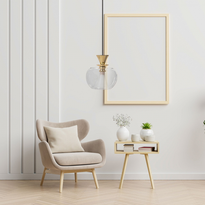 Lampa DE TAVAN SUSPENDABILA din sticla Sfera Auriu APP902-1CP [4]