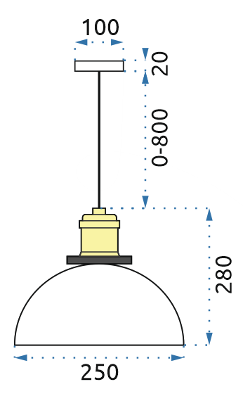 Lampa DE TAVAN SUSPENDABILA din sticla Verto C [11]