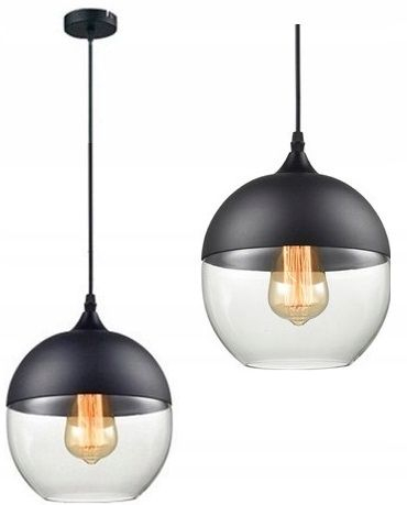 Lampa DE TAVAN SUSPENDABILA din sticla Zenit A Black [1]
