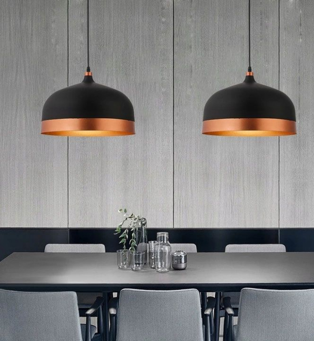 Lampa DE TAVAN SUSPENDABILA FOX A negru/roz Auriu [5]