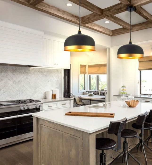 Lampa DE TAVAN SUSPENDABILA FOX A negru/roz Auriu [3]