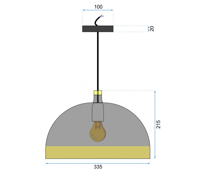 Lampa DE TAVAN SUSPENDABILA FOX A negru/roz Auriu [7]