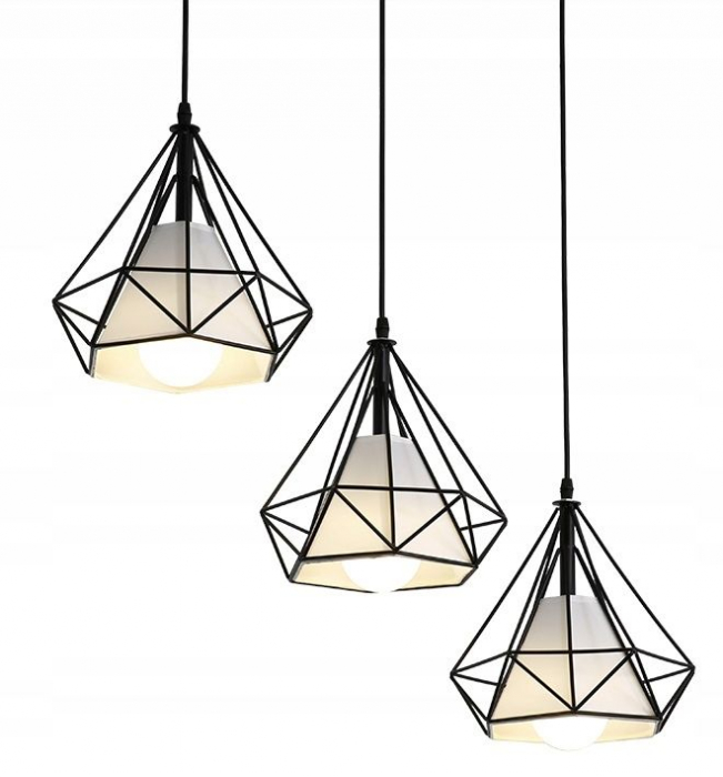LAMPA DE TAVAN SUSPENDABILA IN STIL LOFT BELLO 3x E27 [2]