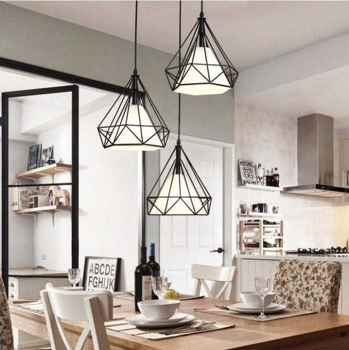 LAMPA DE TAVAN SUSPENDABILA IN STIL LOFT BELLO 3x E27 [5]
