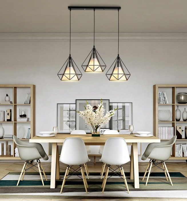 LAMPA DE TAVAN SUSPENDABILA IN STIL LOFT BELLO 3x E27 [7]