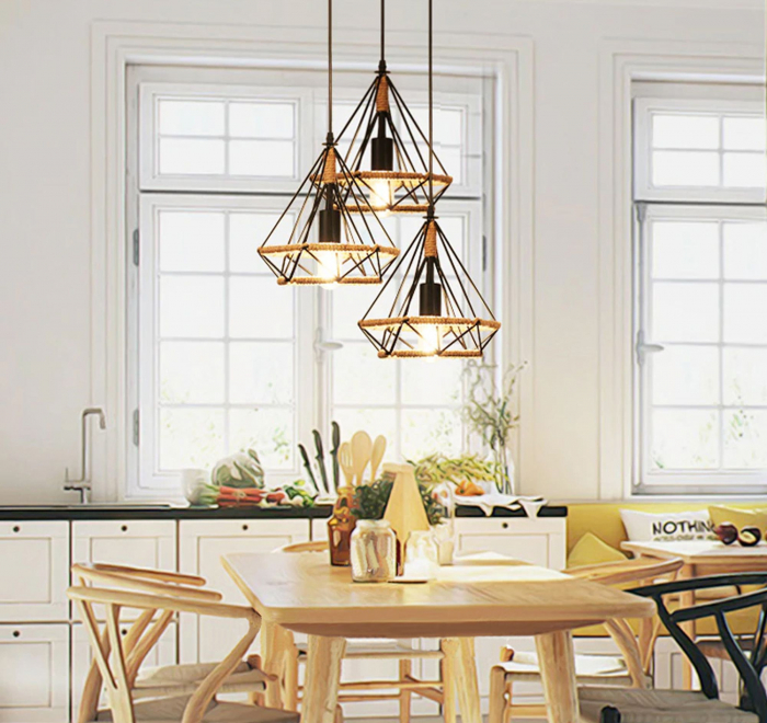 Lampa DE TAVAN SUSPENDABILA IN STIL loft Sfoara APP678-1CP [5]